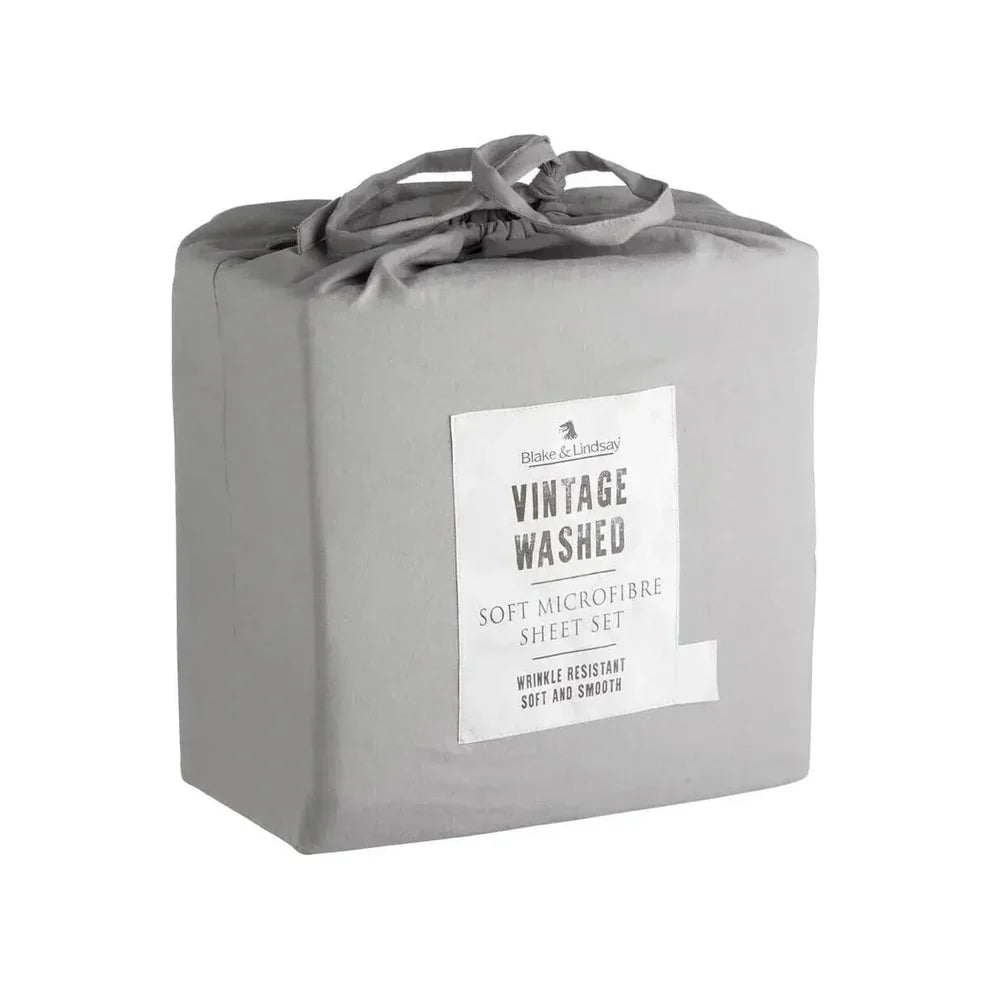 Vintage Washed Microfibre Sheet Sets