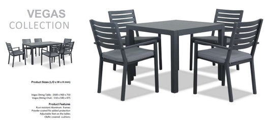 Vegas 5 Piece Outdoor Dining Set