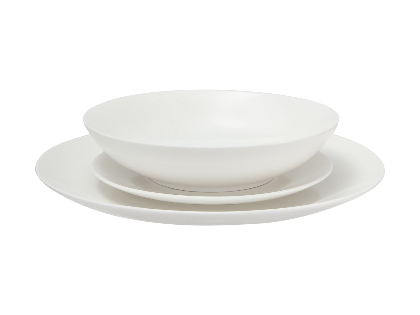 Maxwell & Williams White Basics Tribeca Coupe Dinner Set 12pc Gift Boxed