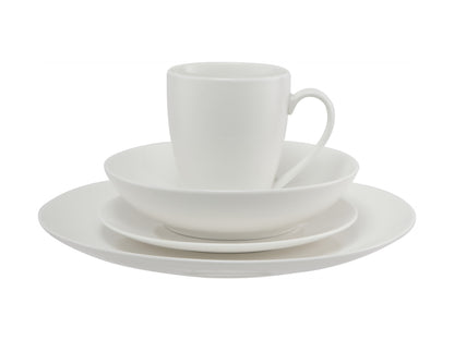 Maxwell & Williams White Basics Fitzrovia Coupe Dinner Set 16 Piece Gift Boxed