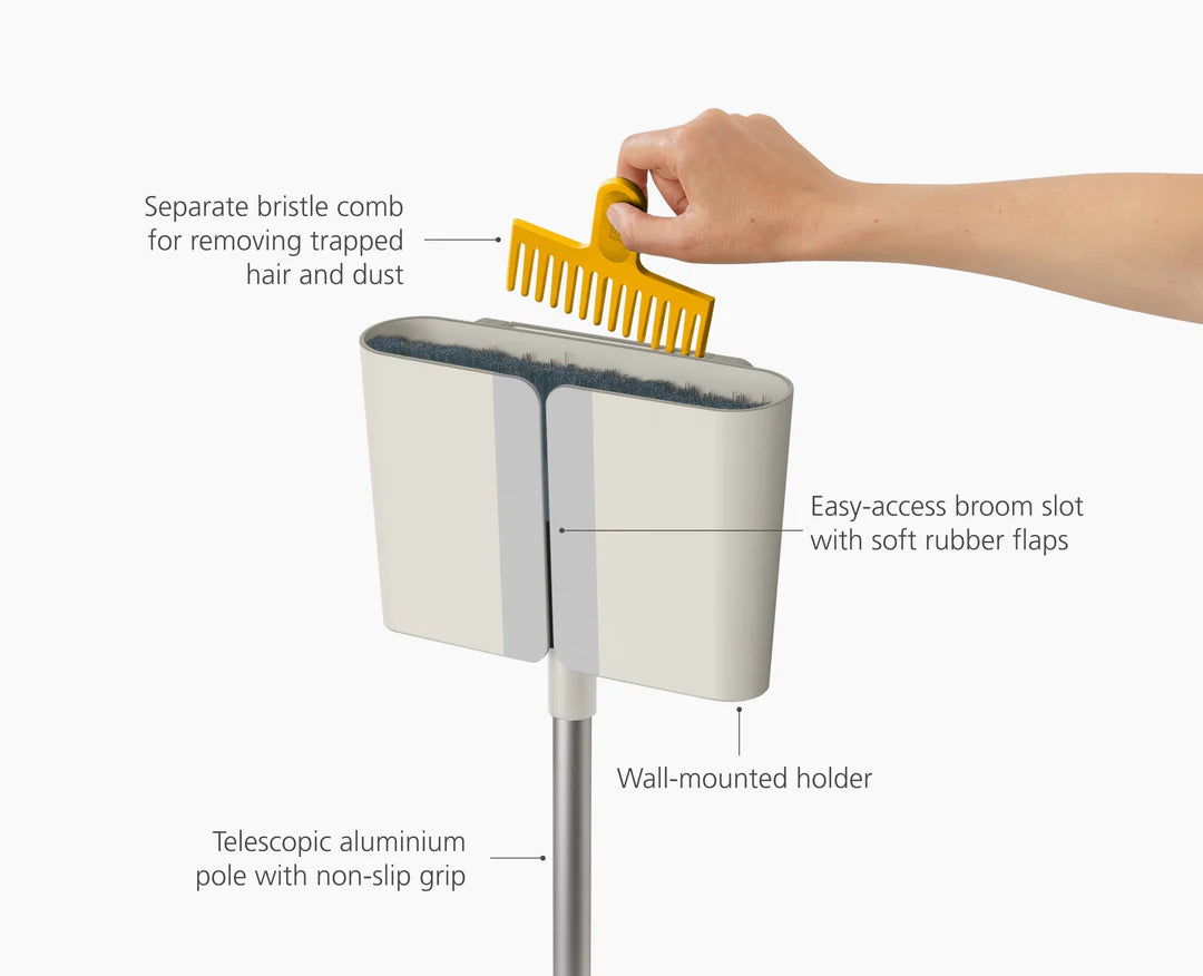CleanTech™ Wall-Mounted Broom