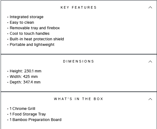 CUBE™ portable charcoal barbeque
