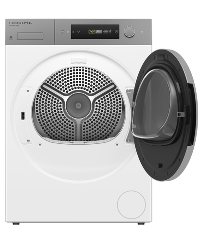 F&P  10kg Series 7 Contemporary Heat Pump Dryer  Woolmark Black