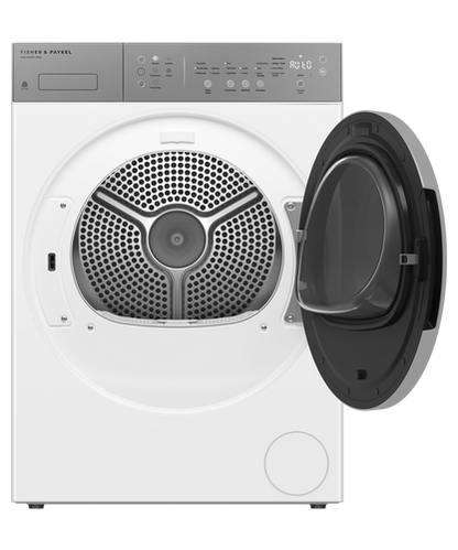 F&P  8kg Series 5 Contemporary Heat Pump Dryer Woolmark Black