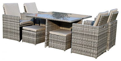 Sorrento  9 piece Cube Dining Set