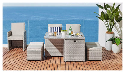 Sorrento  9 piece Cube Dining Set