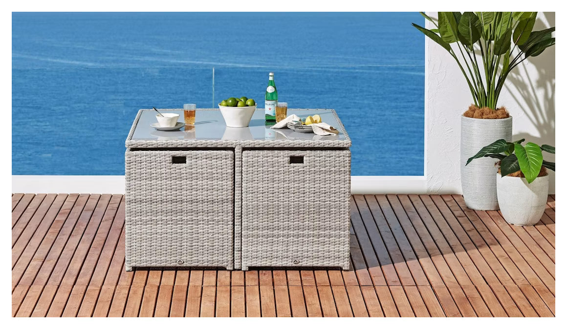 Sorrento  9 piece Cube Dining Set