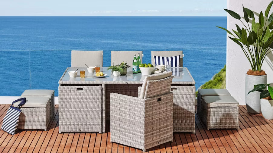 Sorrento 11-Piece Outdoor Dining Setting