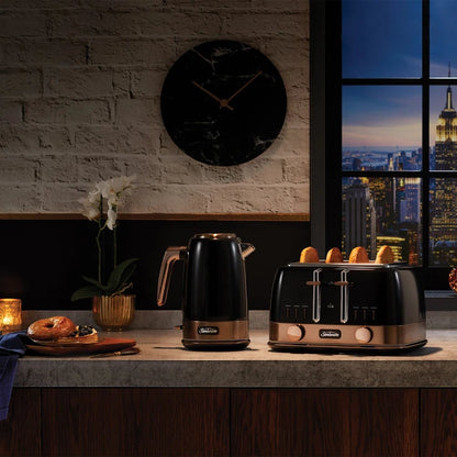 Sunbeam New York Collection 4 Slice Toaster Black Bronze