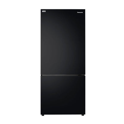 Panasonic 380L Bottom Mount Fridge Freezer (Black)