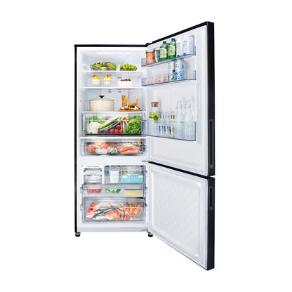Panasonic 380L Bottom Mount Fridge Freezer (Black)