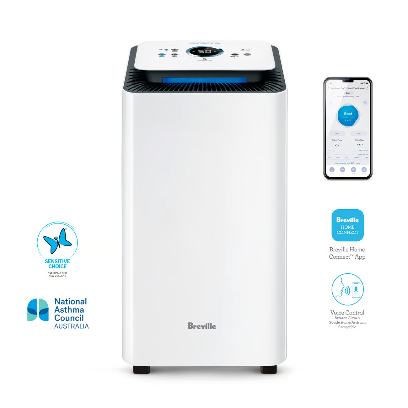 Breville the Smart Dry™ Connect Dehumidifier