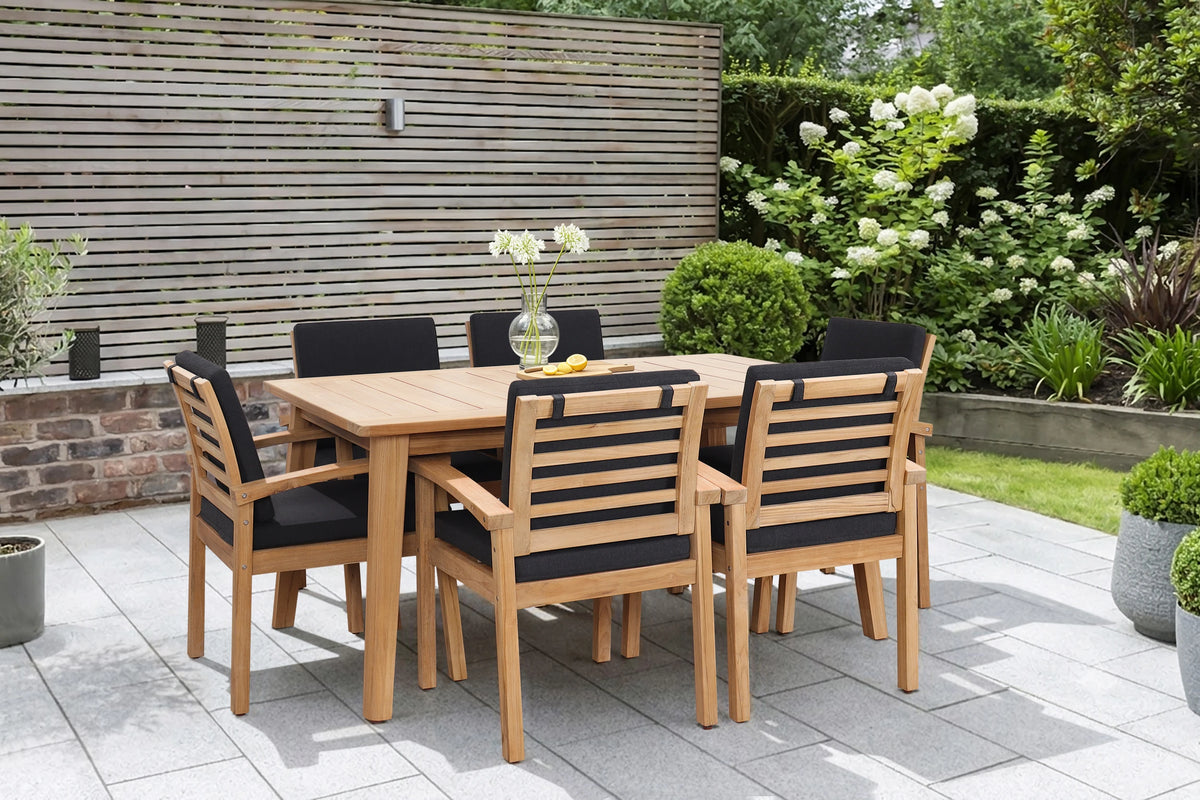 Hillside Outdoor Dining Set - Table + 6 Chairs