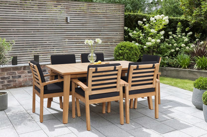 Hillside Outdoor Dining Set - Table + 6 Chairs