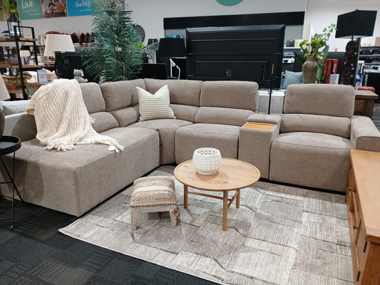 Sanctuary Corner Sofa with Electric Recliner
