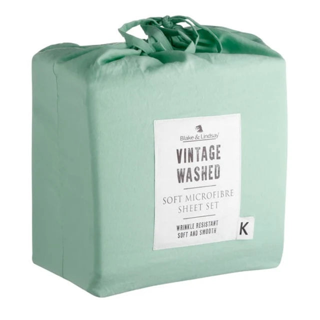 Vintage Washed Microfibre Sheet Sets